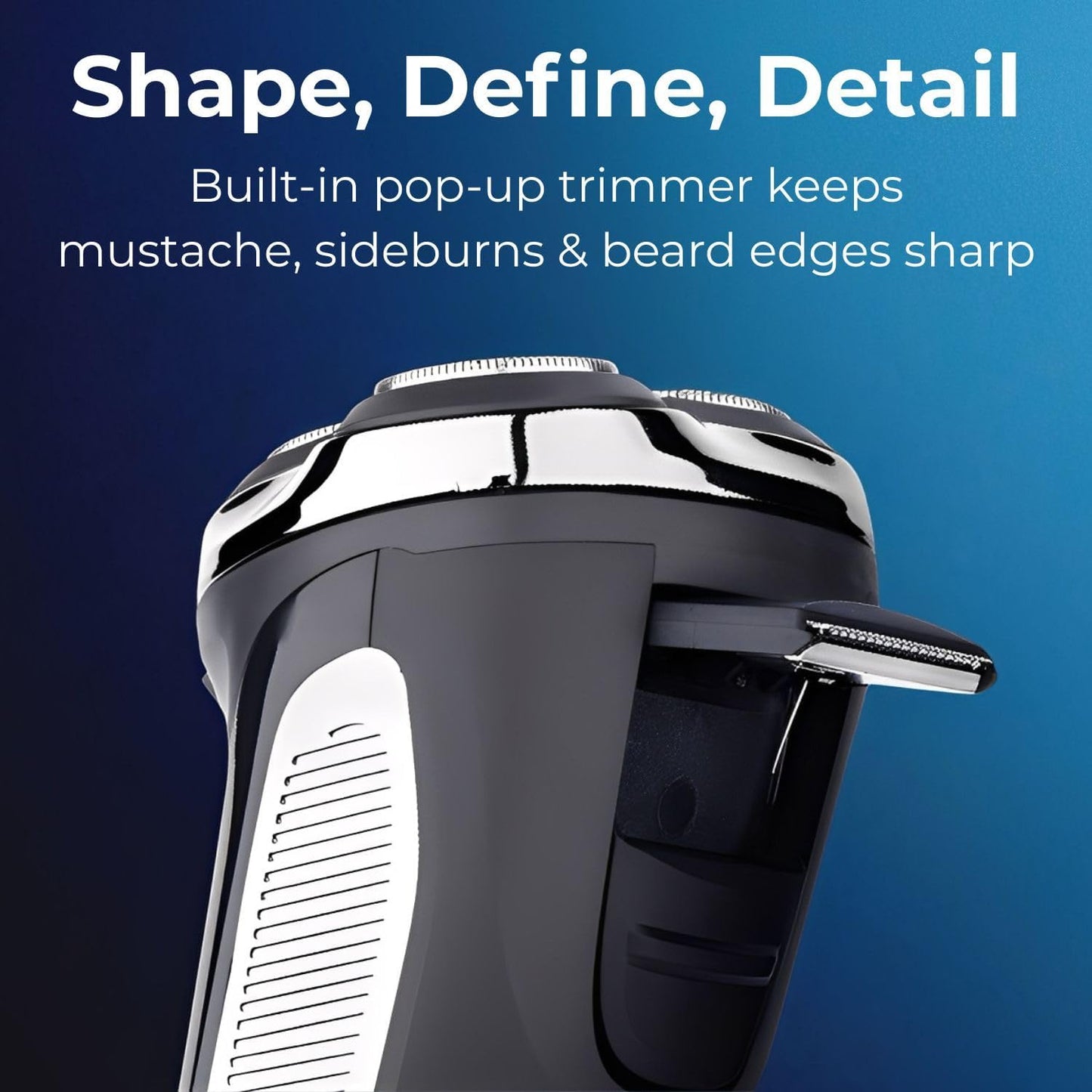 Skiennix 2-in-1 Electric Rotary Shaver for Men - 4D Floating Heads, USB Rechargeable, Waterproof with LCD Display