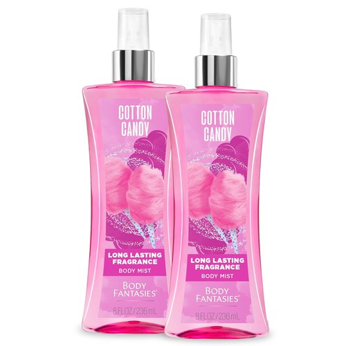 Body Fantasies Signature Body Spray - Cotton Candy Scent | 8 fl oz (Pack of 2)