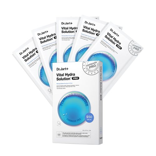 Dr.Jart+ Dermask Vital Hydra Solution - Hydrating Korean Face Mask with Hyaluronic Acid | Sheet Mask for Radiant Skin