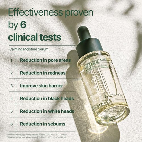 Pyunkang Yul Calming Moisture Serum - Daily Hydration & Skin Soothing with Centella Asiatica, Tea Tree & 5 Hyaluronic Acids