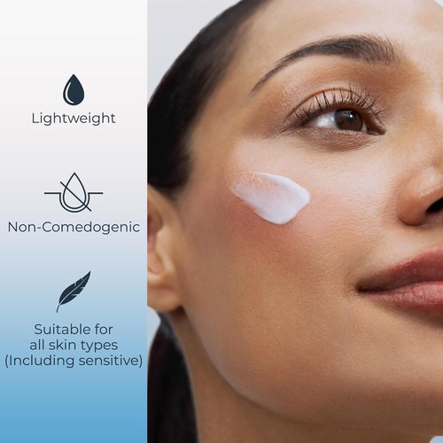 Eucerin Immersive Hydration Night Cream - Ultra-Lightweight Face Moisturizer with Hyaluronic Acid & Provitamin B5 | 2.5 Oz