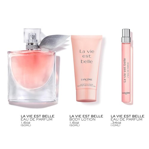 Lancôme La Vie Est Belle Gift Set - Full-Size Refillable Eau De Parfum Spray 1.7 fl. oz | Body Lotion 1.6 fl. oz | Limited Edition for Women