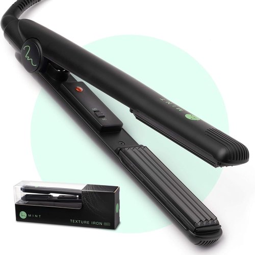 MINT Professional Series Hair Crimper Iron - 1 Inch Ceramic Plates for Fast Crimping & Volume | Travel-Ready Dual-Voltage