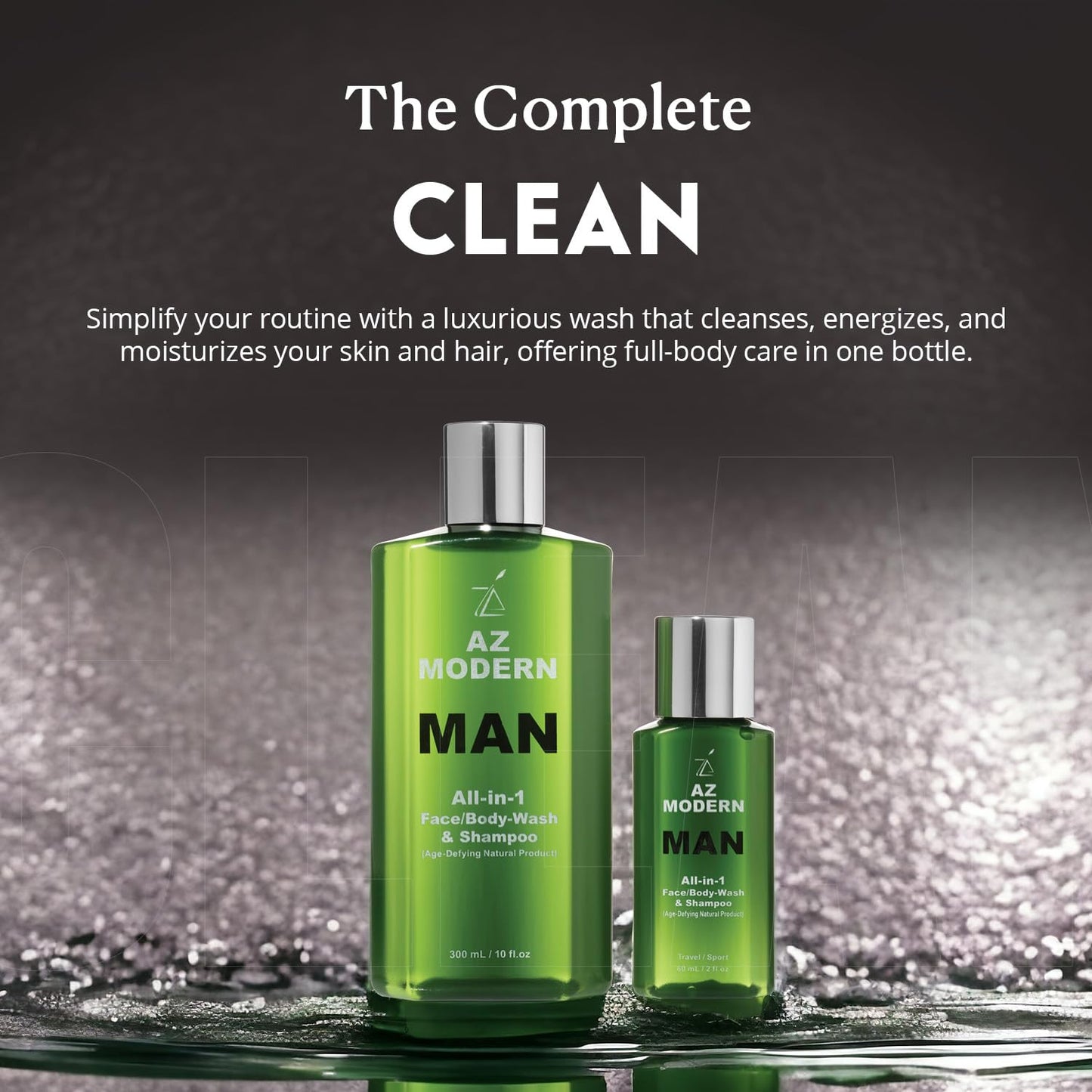 Skiennix 3-in-1 Face Wash, Body Wash & Shampoo - Aloe Vera & Jojoba Oil Formula | 10.14 + 2 FL OZ | Cleanses Sweat & Dirt
