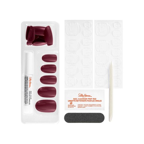 Sally Hansen Salon Effects® Press On Nails - Beet Pray Love, Oval Shape, Non-Damaging Adhesive Included