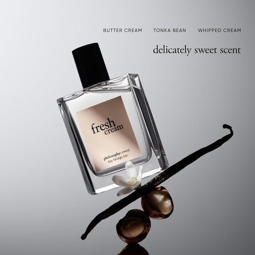 Philosophy Fresh Cream Eau De Toilette - Sweet & Captivating Women's Perfume - Whipped Cream & Tonka Bean Notes - Long-Lasting Luxury Fragrance