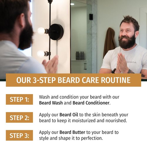 Live Bearded Beard Oil - Premium All-Natural Jojoba for Dry Skin | 1 Fl Oz | 1880 Scent: Bourbon, Bitters, Citrus