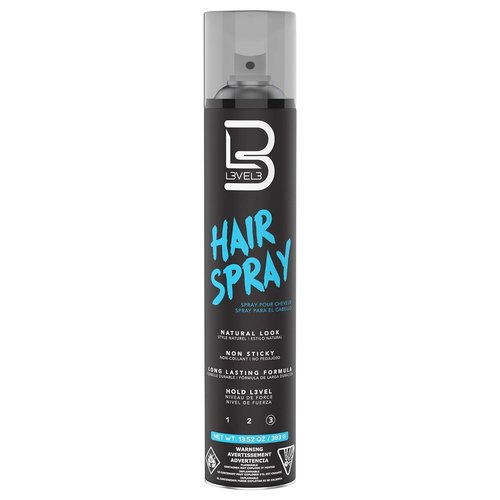 Level 3 Hair Spray by L3 - Long Lasting Strong Hold for All Hair Types - 12.95 Fl Oz