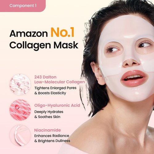 Biodance Bio-Collagen & Ceramide Deep Mask Set - Firming & Hydrating Face Masks for Glass Skin