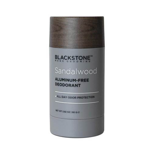 Blackstone Men's Grooming Deodorant - Aluminum-Free, Long-Lasting Sandalwood Scent (2.82 oz)