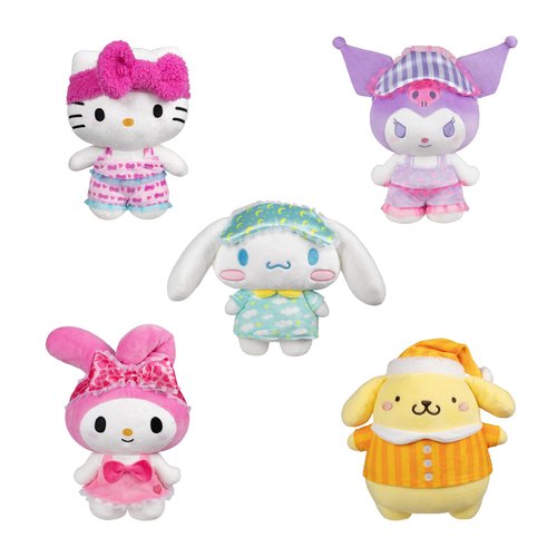 Jazwares Hello Kitty® and Friends - 8-Inch Hello Kitty Pajama Party Plush - Officially Licensed Sanrio® Product from Ages 6+