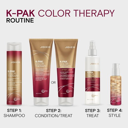 Joico K-PAK Color Therapy Luster Lock Treatment - Instant Shine & Repair for Color-Treated Hair | Boosts Vibrancy & Repairs Breakage with Keratin & Argan Oil
