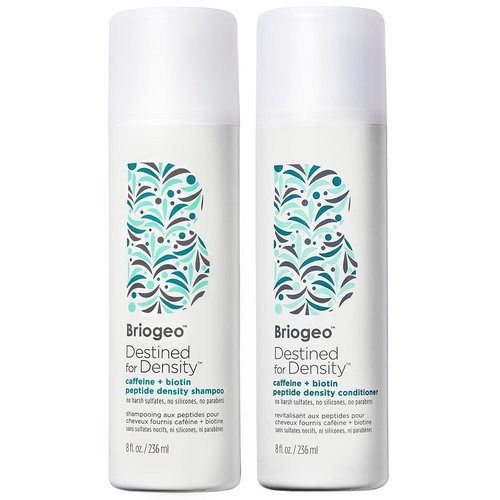 Briogeo Destined For Density Shampoo & Conditioner Duo - Boosts Hair Thickness & Volume | Sulfate-Free, Vegan