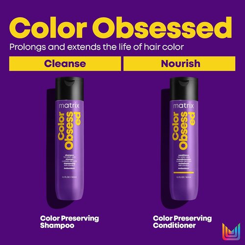 Matrix Color Obsessed Shampoo - Antioxidant Formula for Color Treated Hair | Enhances Vibrancy & Prevents Fading