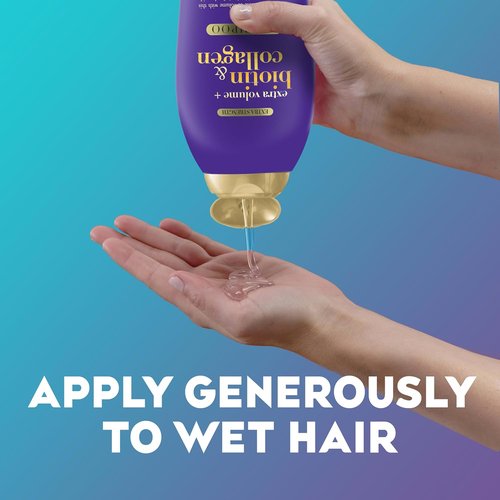 OGX Biotin & Collagen Shampoo - Extra Strength Volumizing Formula for Thicker, Fuller Hair | 25.4 fl oz