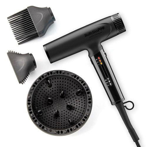 BaBylissPRO Nano Titanium Hair Dryer - Lightweight Dual-Voltage Ionic Blow Dryer for All Hair Types