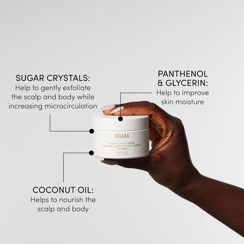 OUAI St. Barts Travel Bundle - Scalp & Body Scrub, Shower Gel, Hydrating Cream & Mist (4 Count)