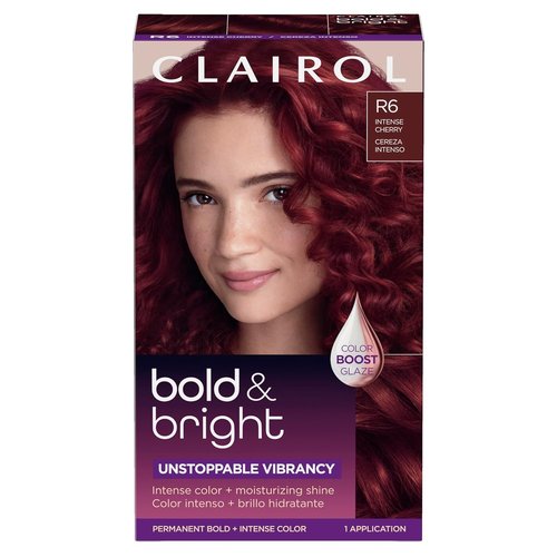 Clairol Bold & Bright Permanent Hair Dye - R6 Intense Cherry Color | Single Pack