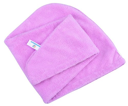 HOPESHINE Hair Towel - Soft Shower Turban Wrap for Quick Drying | 3-Pack in Blue, Purple & Rose Red
