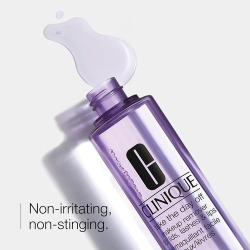 Clinique Take The Day Off Makeup Remover - Oil-Free, Non-Irritating Formula for Lids, Lashes & Lips | All Skin Types