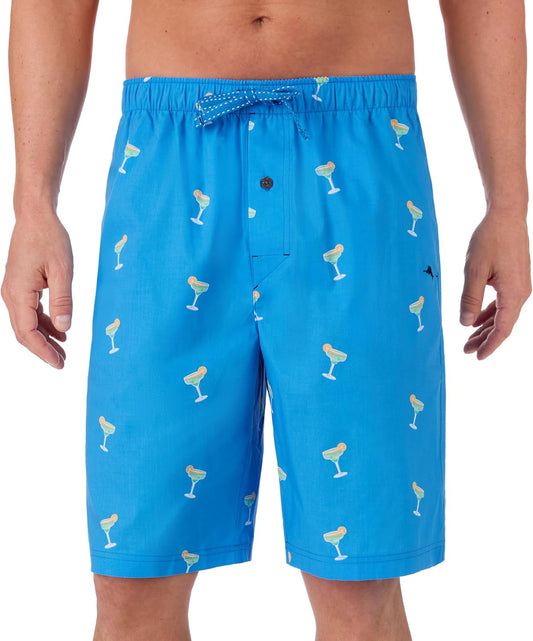 Tommy Bahama - Men's Printed Lounge Shorts | Comfortable Woven Pajama Shorts for Relaxation