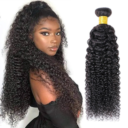 Viyaviya Hair 10A Brazilian Kinky Curly Bundles Human 22 Inch 100% Unprocessed Virgin Natural Black Color Weft Extensions Deep For Women