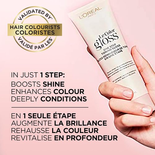 L'Oreal Paris Le Color Toning Hair Gloss - Cool Brunette, 4 Ounce | Vibrant Shine & Easy Application