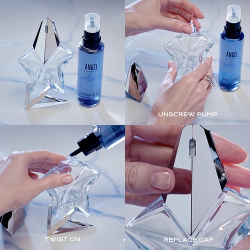 Mugler Angel Eau de Parfum - Ambery & Woody Women's Perfume Refill Bundle - 1.6 Fl Oz & 3.3 Fl Oz