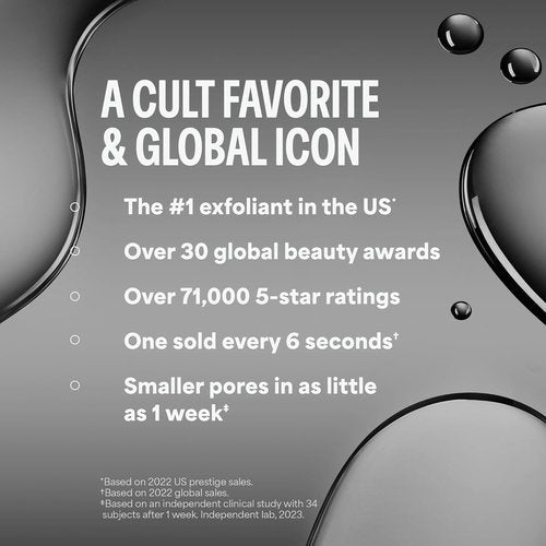 Paula's Choice SKIN PERFECTING 2% BHA Liquid Exfoliant - Salicylic Acid Facial Polish for Enlarged Pores & Fine Lines | Fragrance-Free, Ideal for Blackhead-Prone Skin