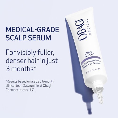 Obagi Nu-Cil BioStim Hair Scalp Serum - Clinically Proven for Fuller, Denser Hair - 2 oz