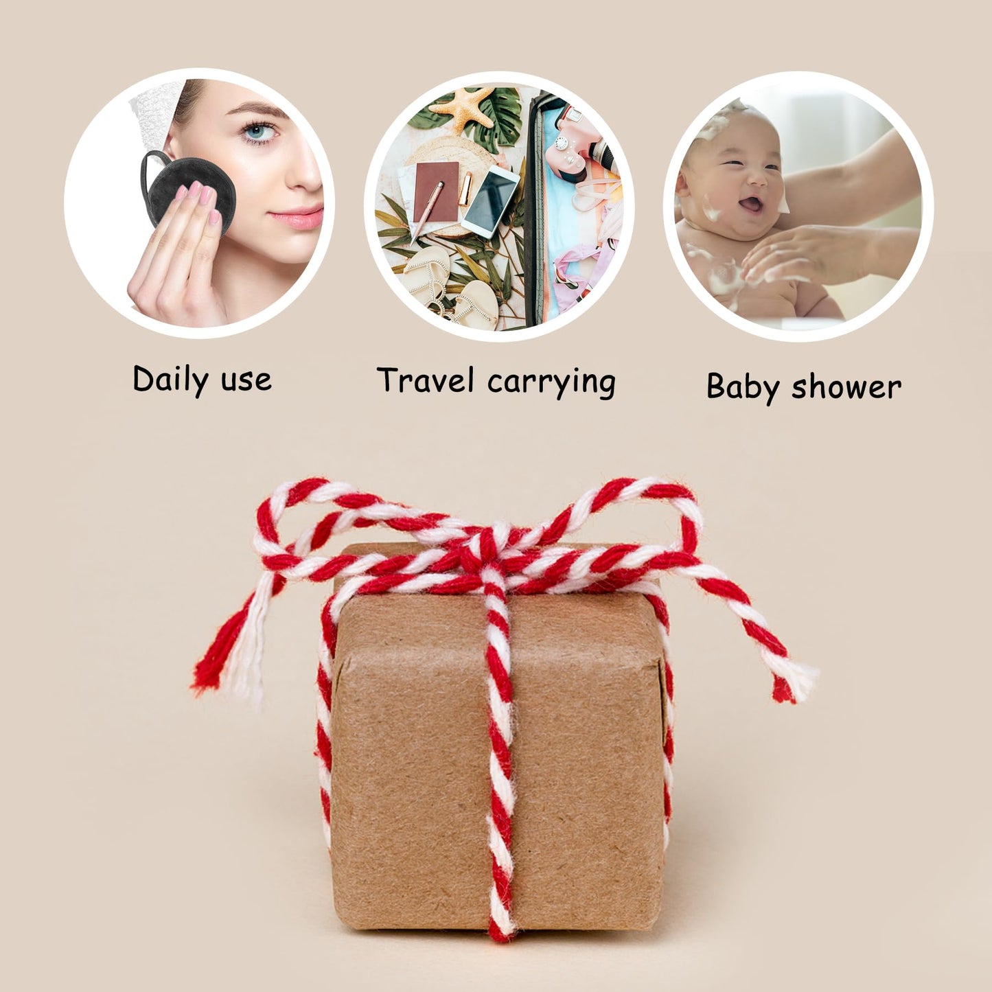 Nugilla 20 Packs Reusable Makeup Remover Pads with a Washable Laundry Bag, Microfiber Towel Clean Skin Face Towels, Soft Makeup Remover Cloth, Fast Drying Washcloth (Grey)