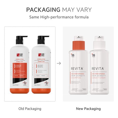 DS Labs Revita Shampoo & Conditioner Kit - Two-Step Scalp Care for Fuller, Volumized Hair | 925 mL, Sulfate-Free