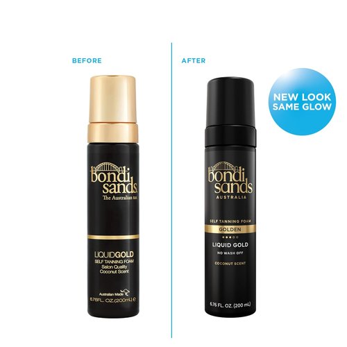 Bondi Sands Liquid Gold Self Tanning Foam - Lightweight, Quick-Dry Formula with Argan Oil for Streak-Free Tan | 6.76 Oz/200 mL
