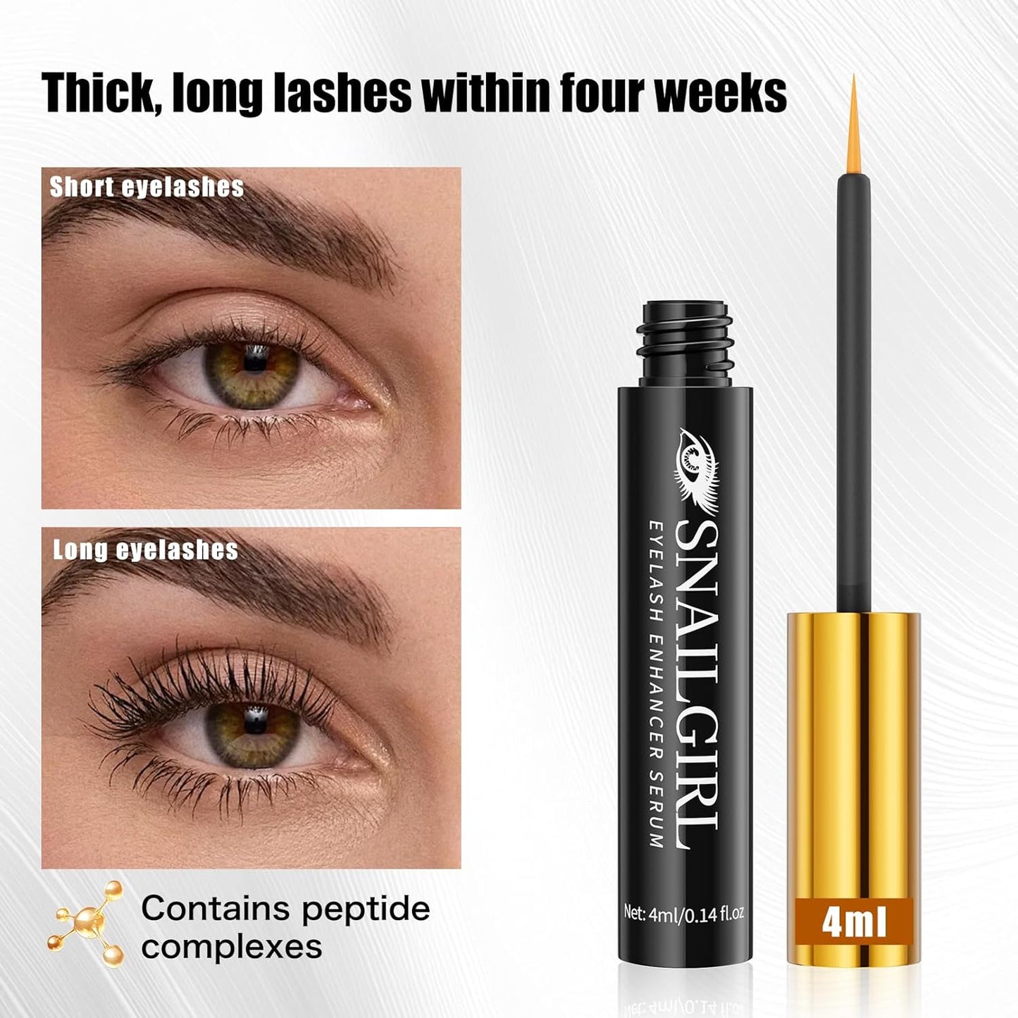 Skiennix Lash Serum - Multi-Peptide & Botanical Antioxidants for Longer, Fuller Lashes | 4 ml