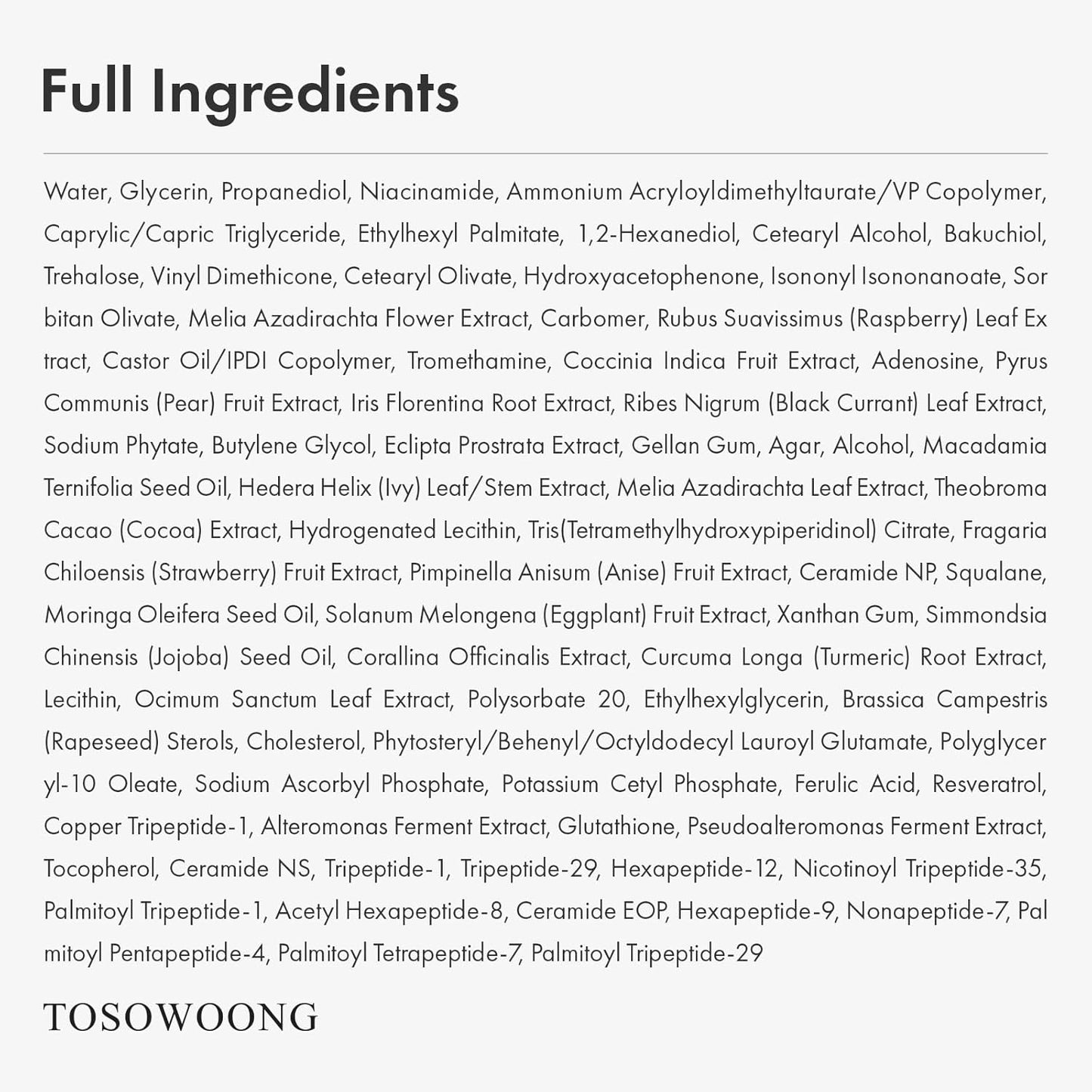TOSOWOONG Bakuchiol Capsule Cream - High Purity 5,000ppm Retinol Alternative | Anti-Aging Moisturizer with 12 Peptides & 3 Ceramides, 50ml