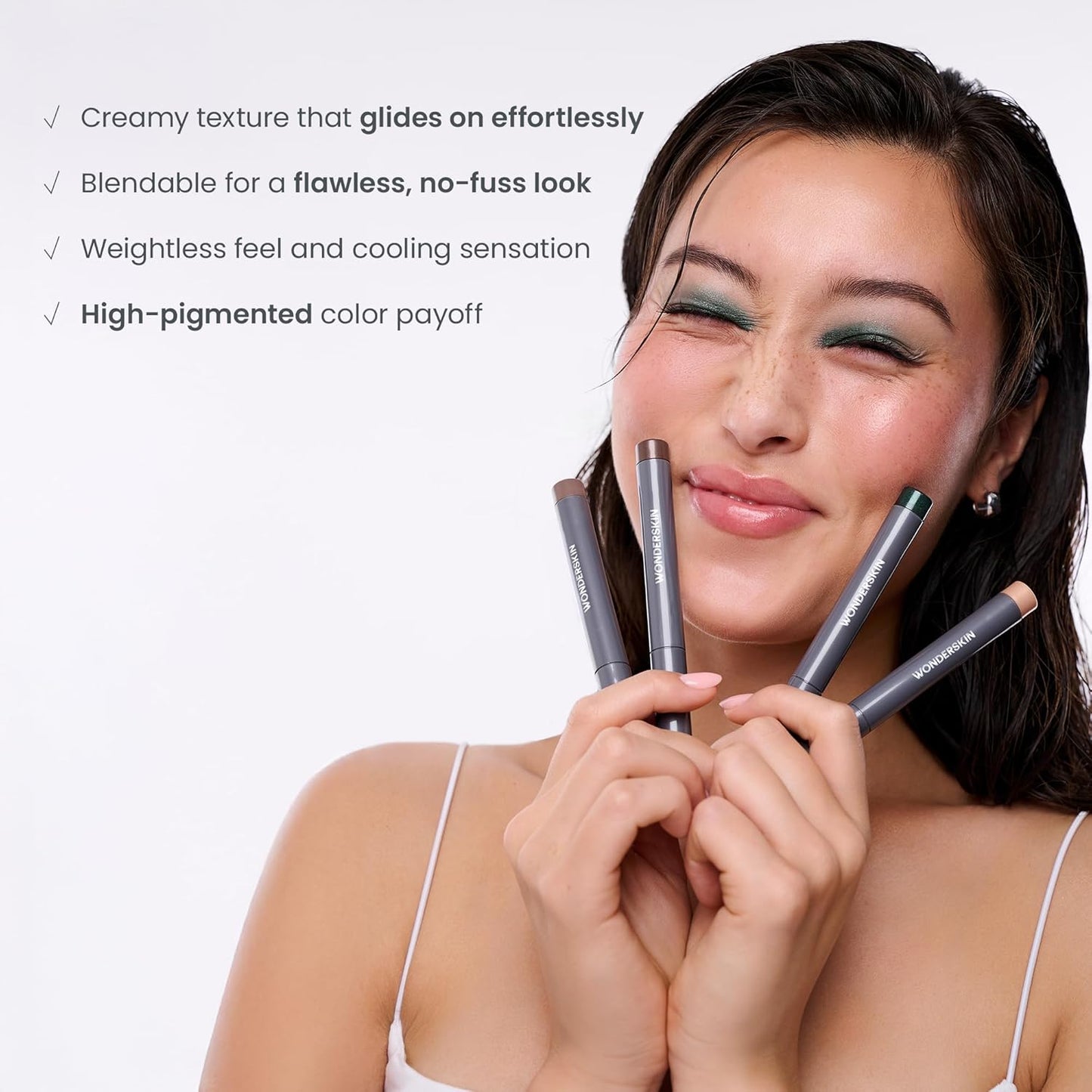 Wonderskin IYKYK Eyeshadow Stick - Budge-Proof Waterproof Matte Eye Shadow in Mink, Longwear Formula