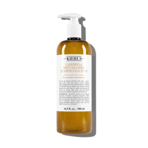 Kiehl's Calendula Deep Cleansing Face Wash - Soothing Formula for Soft Skin | Paraben & Sulfate Free
