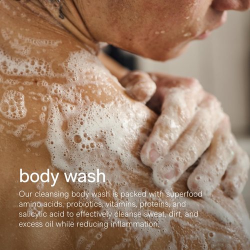 Jack Henry Body Wash for Men – Salicylic Acid & Mandelic Acid Exfoliating Cleanser – Microbiome Balancing, Skin Smoothing – Sulfate-Free, Paraben-Free – Natural Botanical Fragrance – 13.5 oz