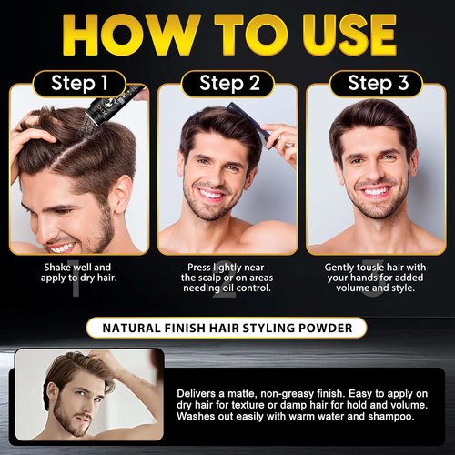 NIFEISHI Hair Styling Powder - Volumizing Texture Powder for All Hair Types | 2-Pack (1.05oz)