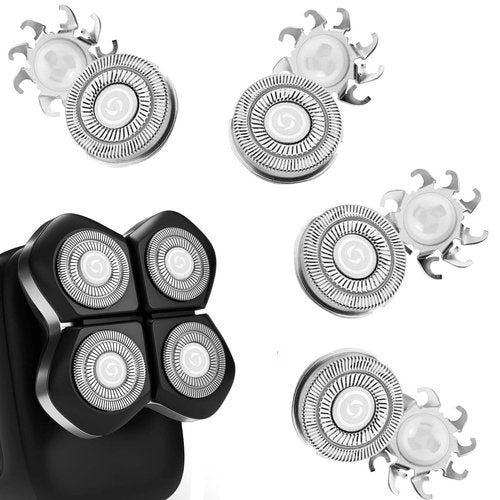 FREEBIRD Double Ring Replacement Blades - 4PCS Compatible with Flexseries Pro Head Shaver