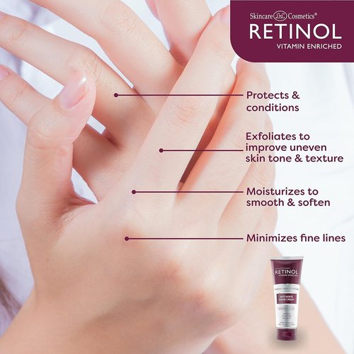 LIVAURA Retinol Anti-Aging Hand Cream - Rich, Velvety Formula for Youthful Hands & Nails - Vitamin A Infused