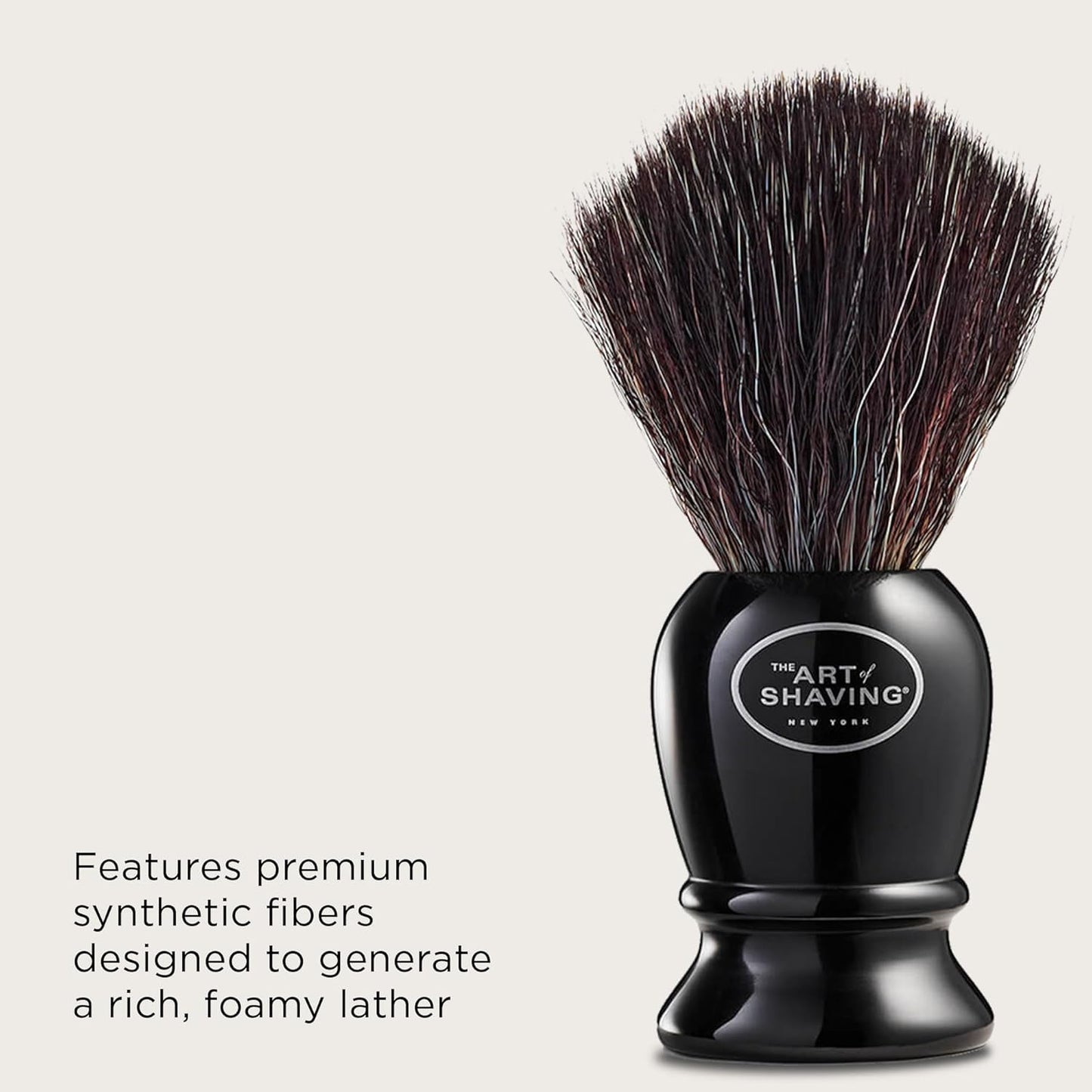 The Art of Shaving Original Shaving Brush - Premium Synthetic Fibers for Rich, Foamy Lather