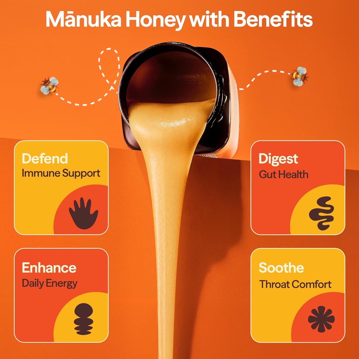 Wedderspoon Raw Manuka Honey 850+ MGO - Unpasteurized Superfood in BPA-Free Jar | 17.6 Oz