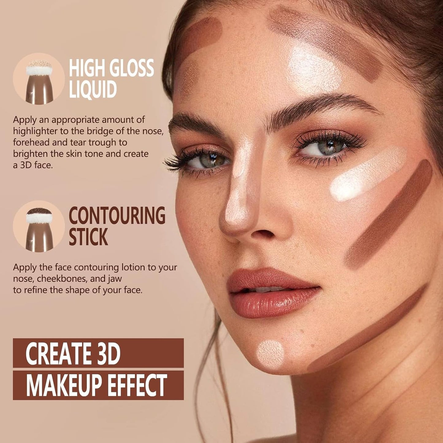 Anglicolor Highlight Beauty Wand - Liquid Highlighter Stick for Luminous Glow | Vegan & Cruelty-Free, 12ML