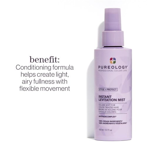 Pureology Style + Protect Instant Levitation Mist - Volumizing Spray for Fine, Color-Treated Hair, Sulfate-Free & Vegan