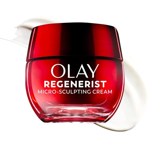 Regine Switzerland Anti-Aging Facial Cream - Olay Regenerist Micro-Sculpting Moisturizer with Triple Collagen & Peptides, 1.7oz