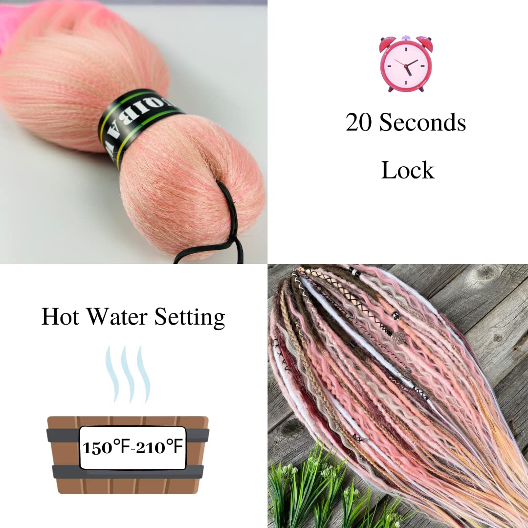 Pink Braiding Hair Pre stretched Ombre PreStretched Box Braiding Hair Extensions Feed in Braids 26 inch