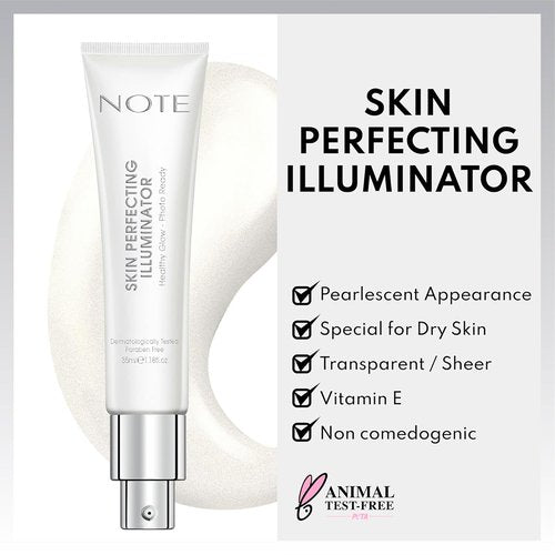 NOTE Skin Perfecting Illuminator - Hydrating Makeup Primer with Argan Oil & Vitamin E - 1.2 oz