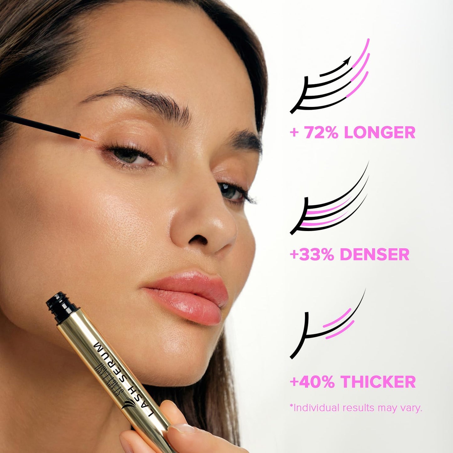 Stacy Lash Growth Serum (0.17fl.oz / 5ml) | Eyebrow & Eyelash Enhancing Serum for Natural Lashes & Brows