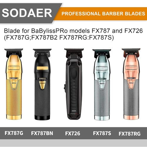 BaBylissPRO Replacement DOLD 2.0 Blades - Golden Steel Knife for FX787 & FX726 Hair Trimmers